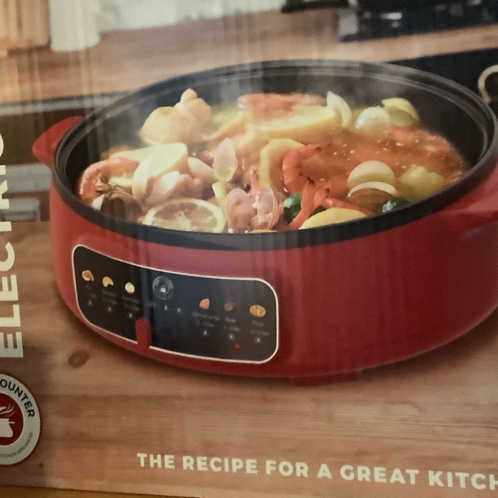 3L Multi-Function Electric Cooker - Red - Picture 2 of 2